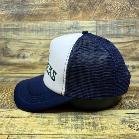 Bollocks Mens Trucker Hat Navy Snapback Sex Pistols 80s 90s Throwback Ball Cap - Picture 4 of 8